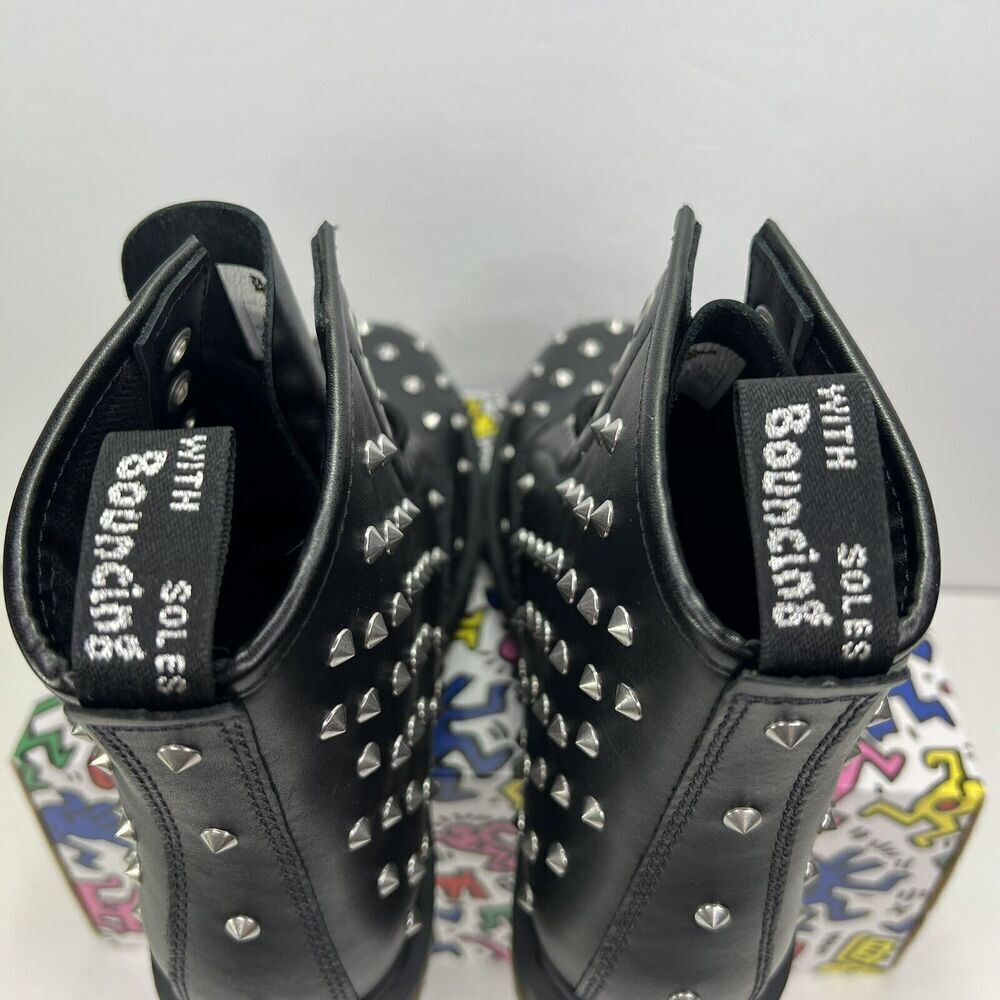 Dr. Martens 1460 Boots Wanama Studded Doc Black NEW Dr Mens Size 4 Womens Size 5 - Picture 6 of 13